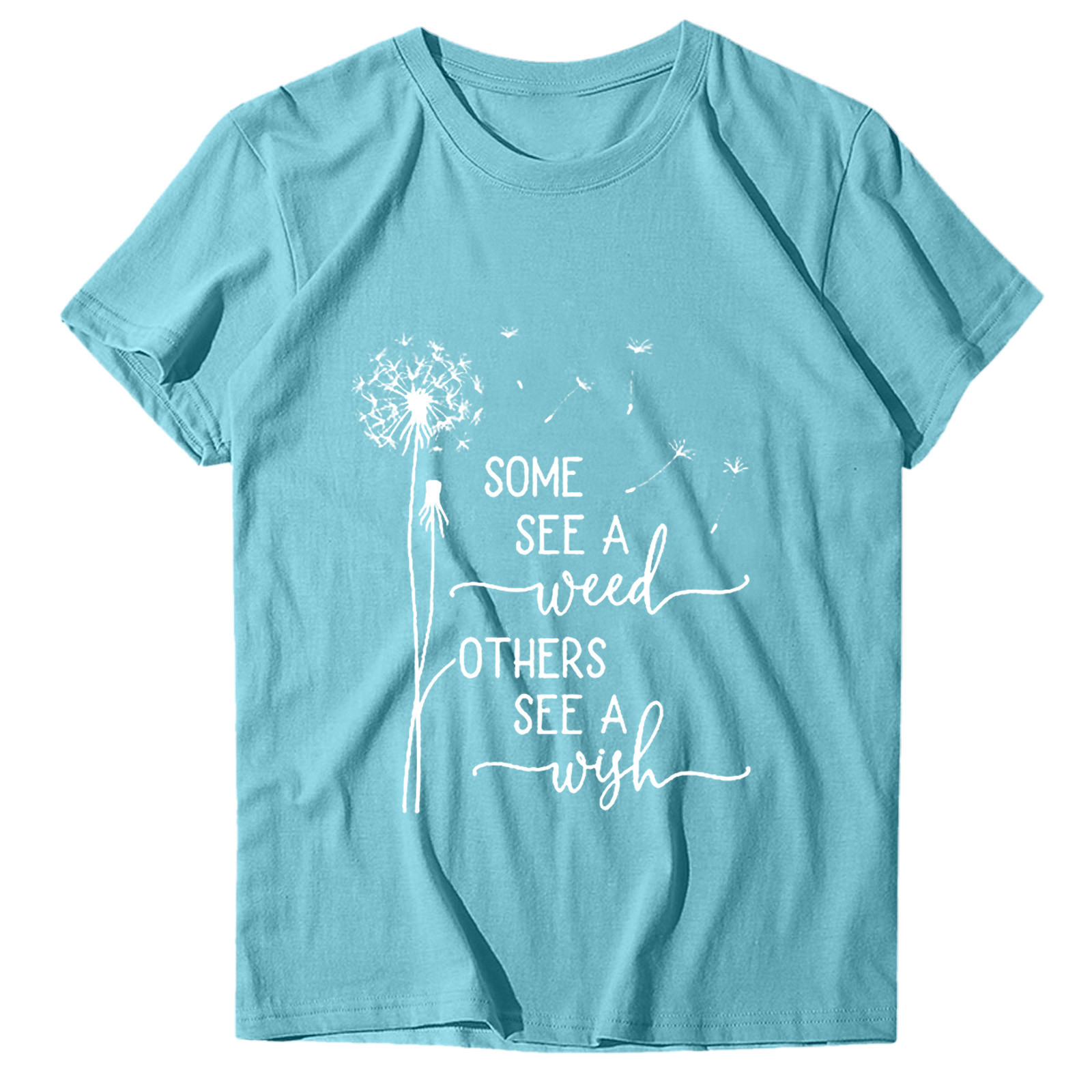 thumbnail image 3 of Camiseta informal de manga corta con estampado de letras para mujer: cuello redondo, top de poliéster, versátil para combinar con leggings o vaqueros, disponible en varias tallas., 3 of 8